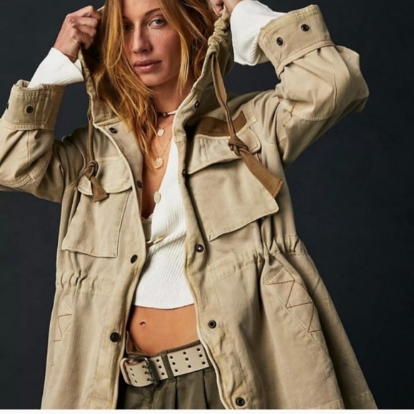 Free People Jackets & Blazers - Free People Trapeze Military Jacket